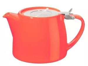 For Life Stump Tea Pot - Coral 18OZ - Coffee Supplies